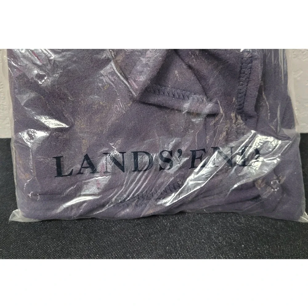 Lands' End Unisex Adult Navy Blue Fleece Scarf - New with Tags, in Package